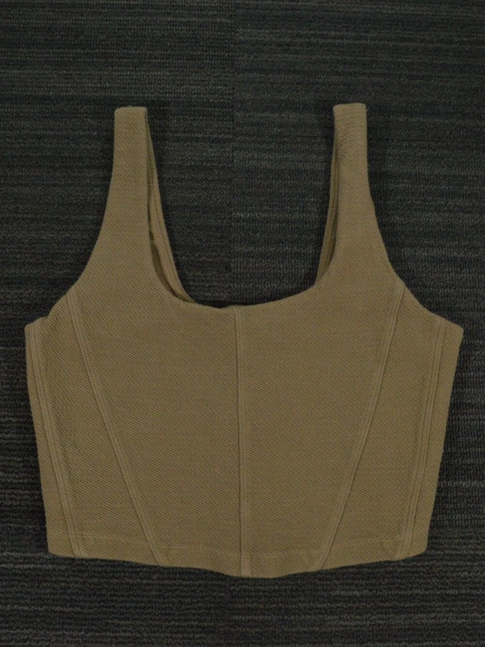 OFFLINE by Aerie Olive Green Corset Crop Tank Size S